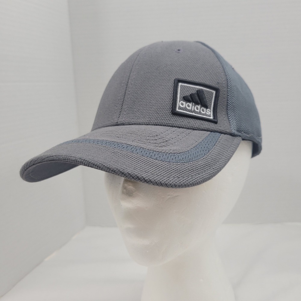 Adidas Climalite A-Flex Trucker Hat Gray‎ Mesh Performance Stretch Fit Onz